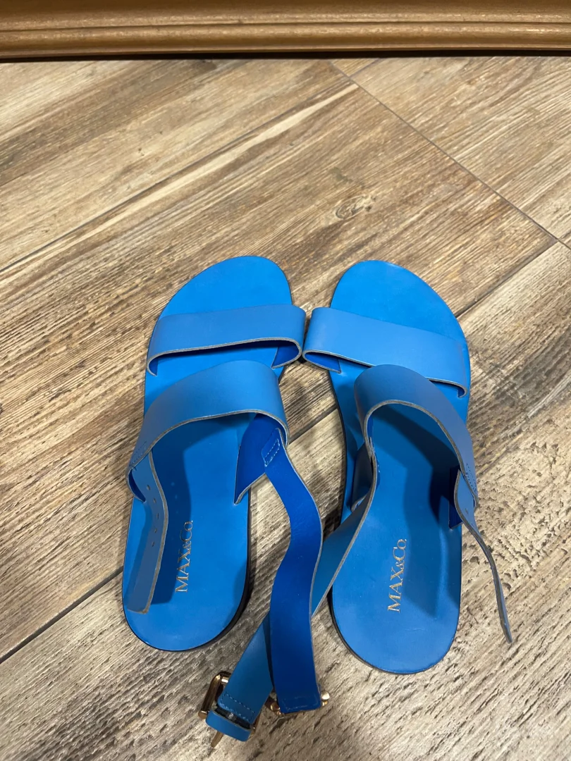 Max&Co Sandale- Kožne Plave