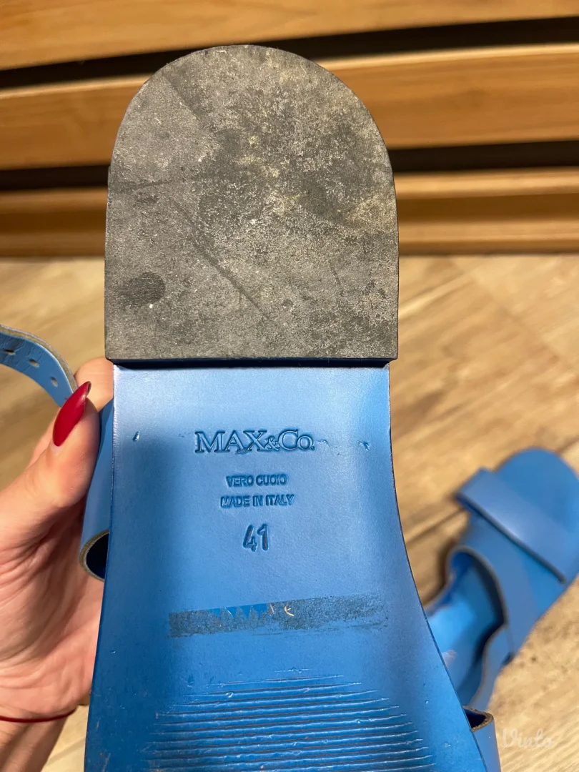 Max&Co Sandale- Kožne Plave