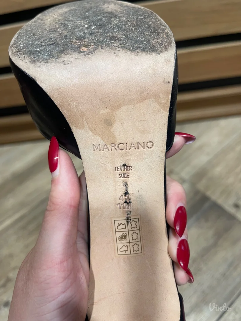 Marciano Guess Štikle- Crne sa lancima