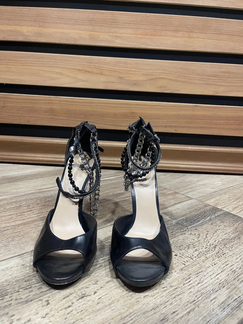 Marciano Guess Štikle- Crne sa lancima