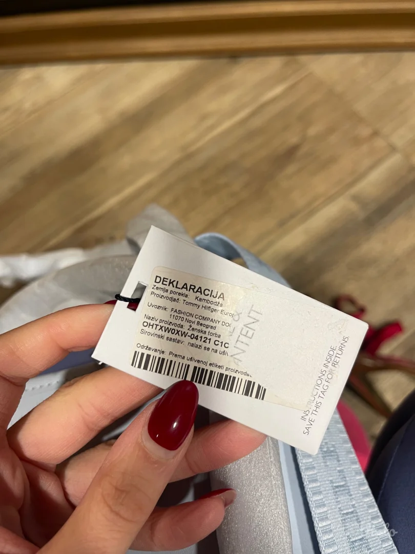 Nova sa Etiketom Tommy Hilfiger Bebi-Plava torbica