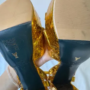 Štikle - Patrizia Pepe Zlatne