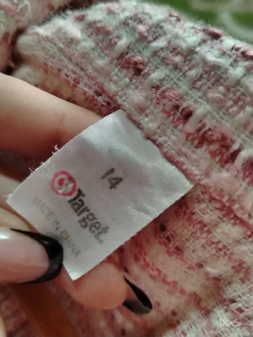 Dečiji roze sako od tvida Target (Vel. 14)