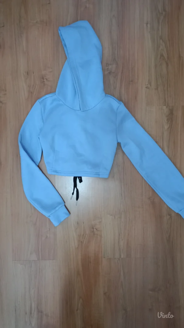 Plavi ženski kratak duks