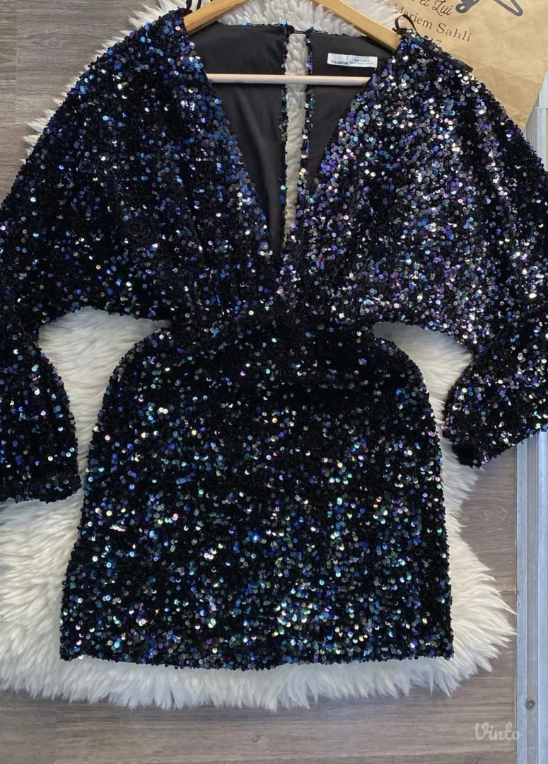 Mini haljina sa šljokicama