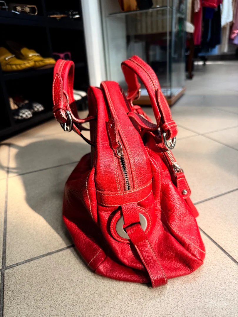 Furla original velika crvena kozna tasna