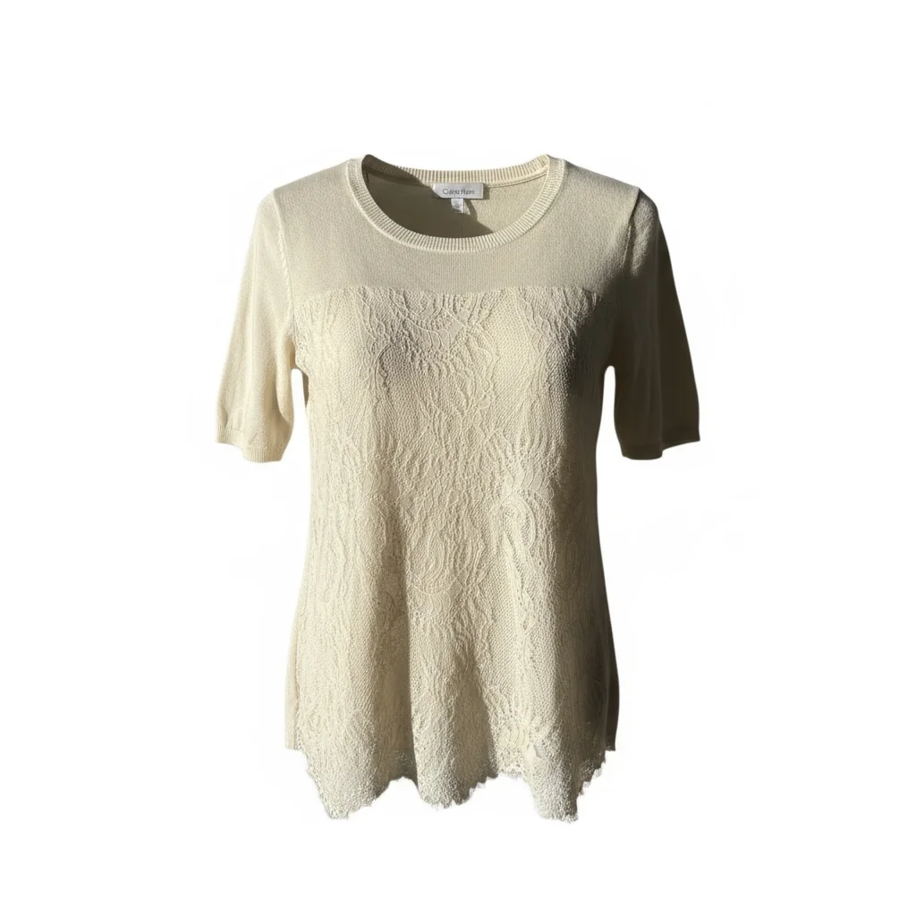 Calvin Klein bela bluza sa cipkom