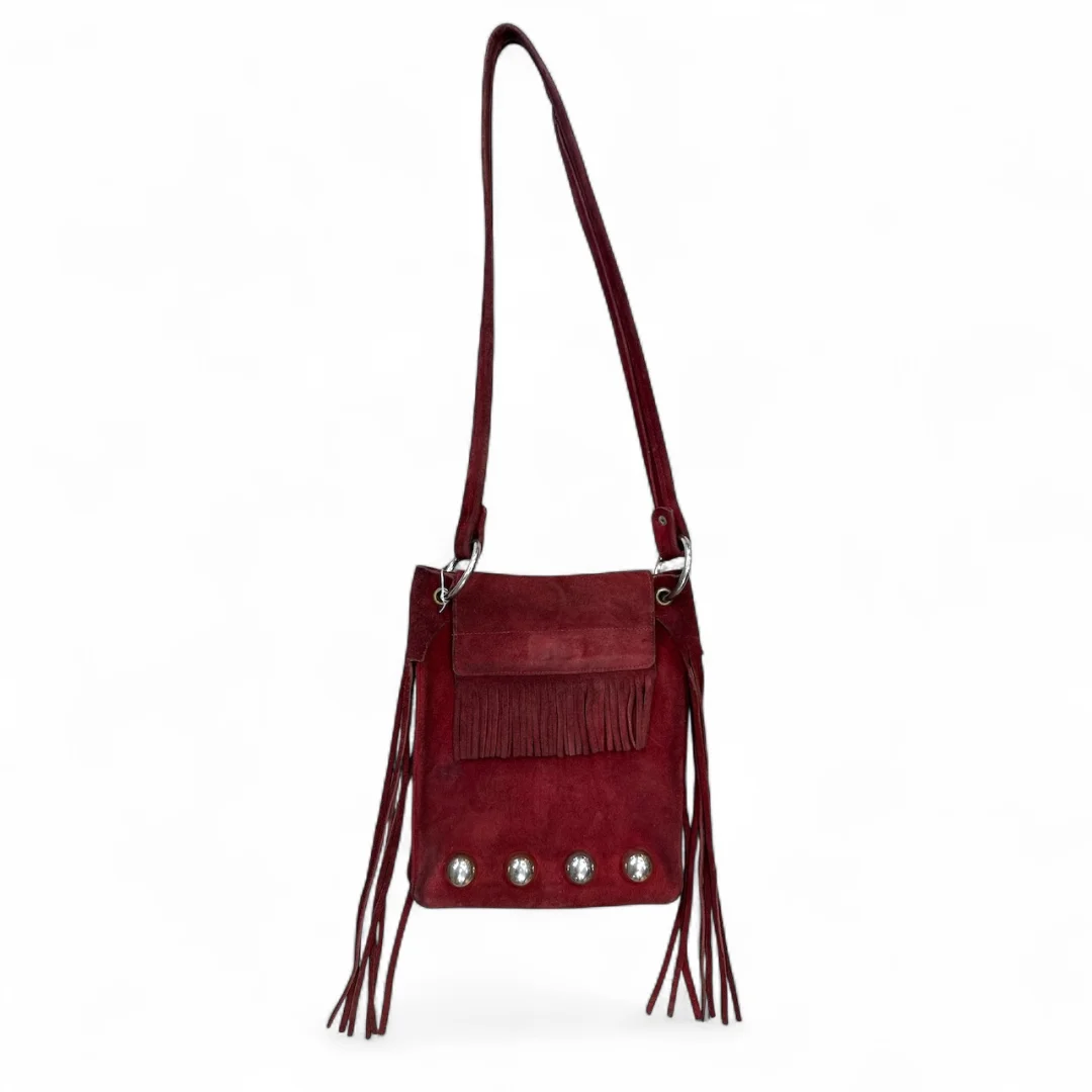 Zanimljiva vintage kozna tasna sa resama