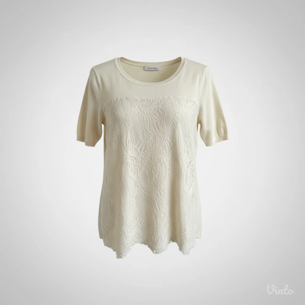 Calvin Klein bela bluza sa cipkom