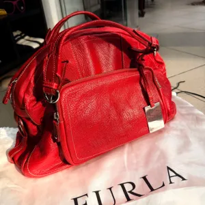 Furla original velika crvena kozna tasna