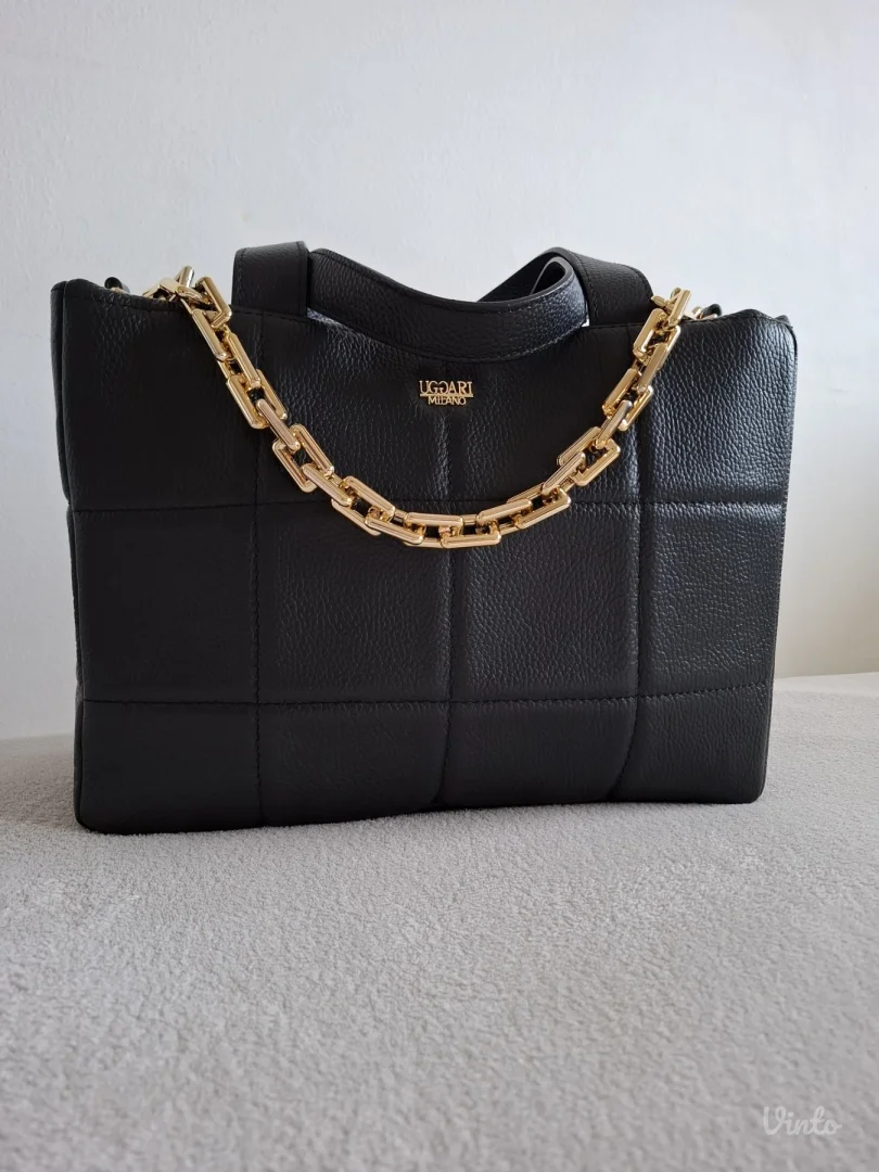 Uggari crna kožna torba NOVO