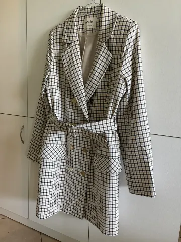 Sako-haljina karirana mini