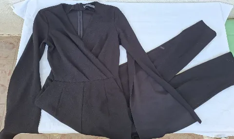 PS fashion crni elegantni kombinezon