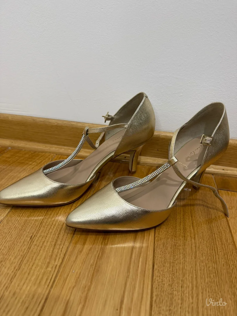 Zlatne štikle sa cirkonima