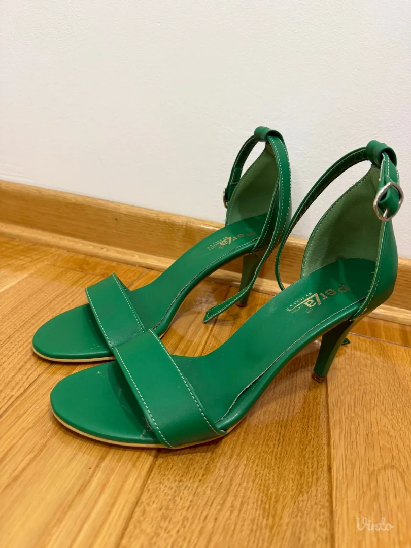 Zelene otvorene štikle