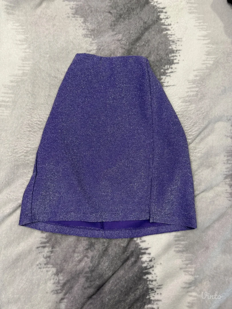 Suknja ljubicasta sljokice