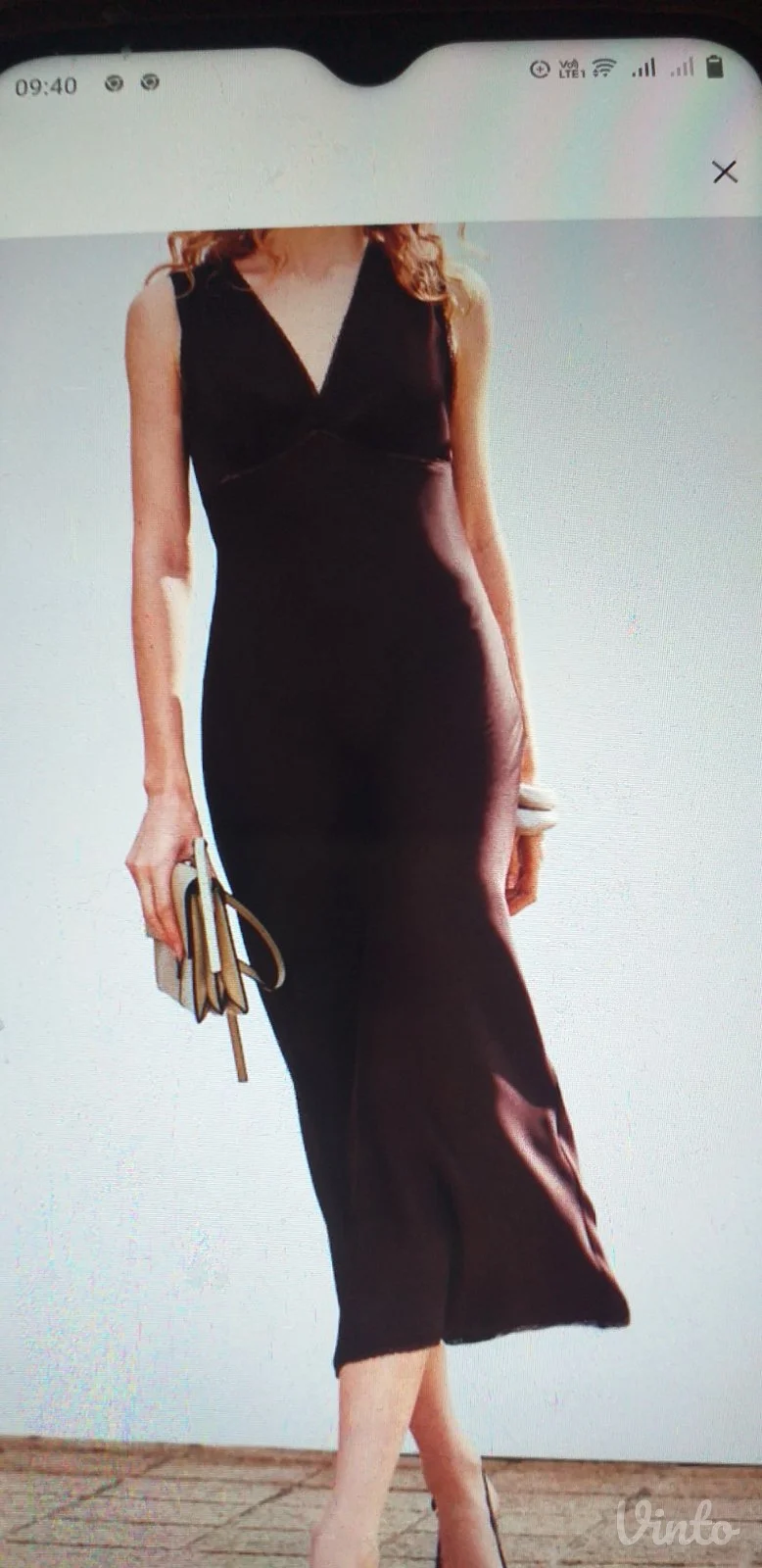Satenska romantična haljina.H&M.Novo!