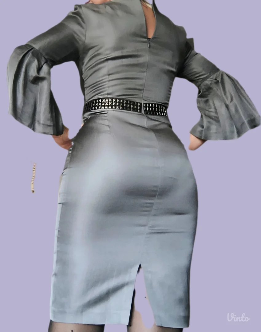 Nova svečana siva haljina