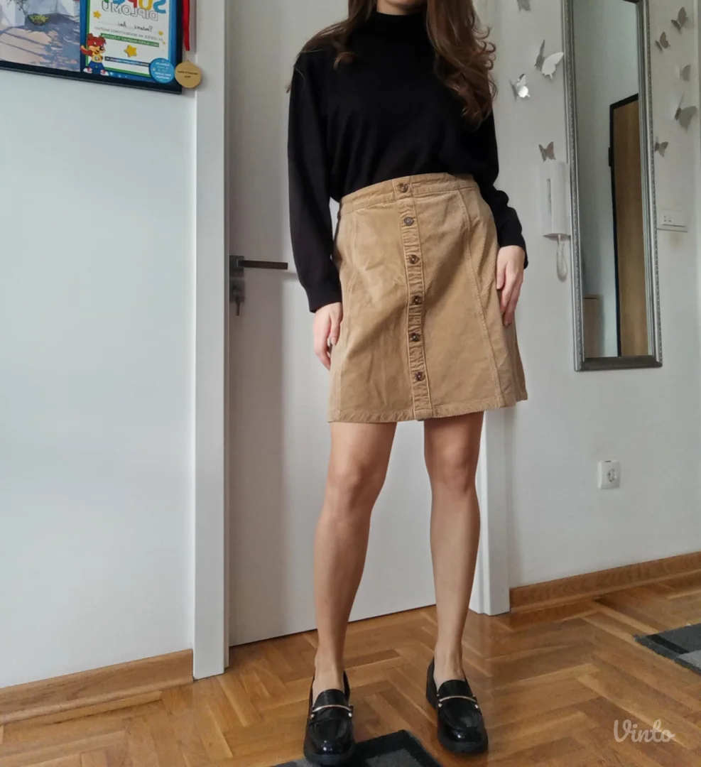 C&A braon suknja od somota