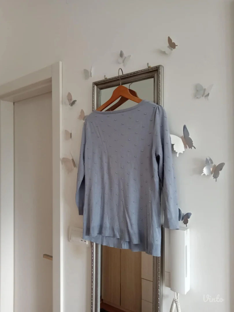 Plavi tanji džemper