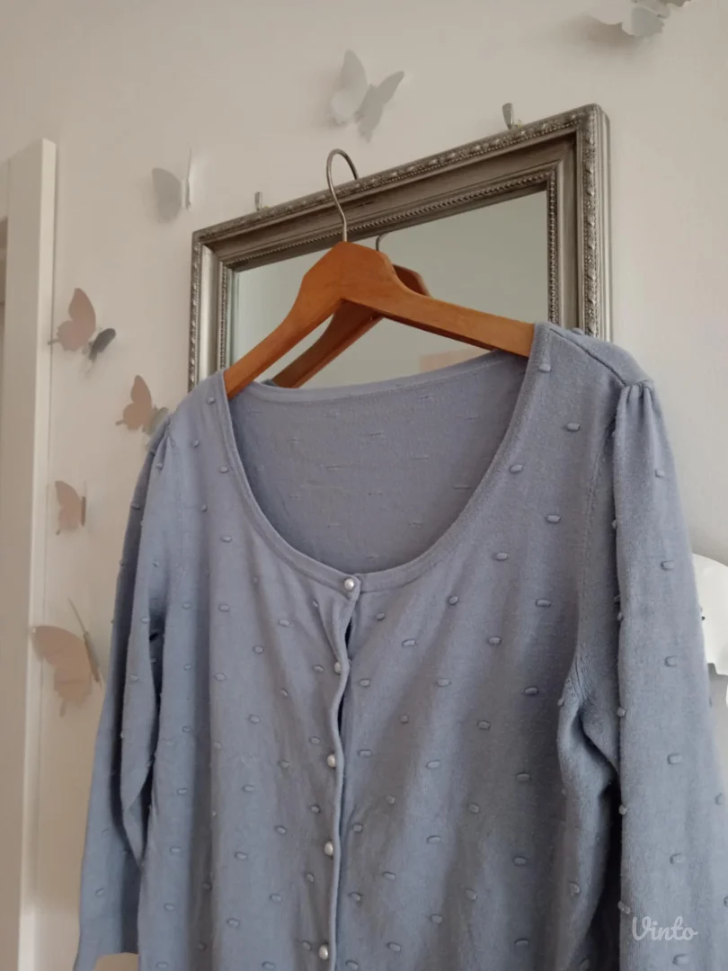 Plavi tanji džemper