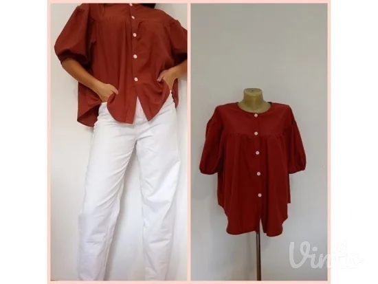 Braon bluza Boho stil