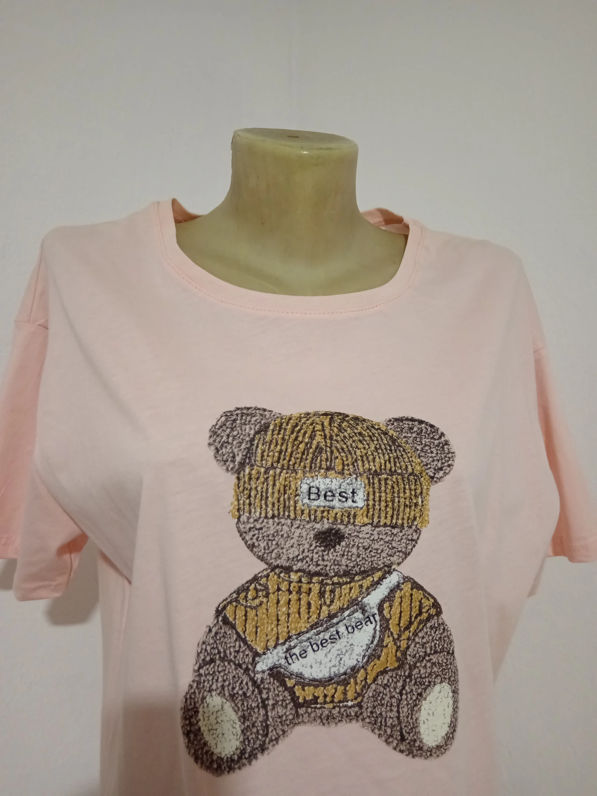 Roze pamučna bluza