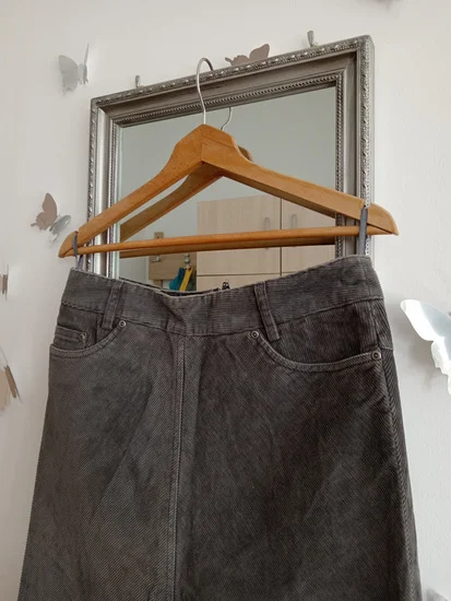H&M 100% pamučna suknja, dubok struk