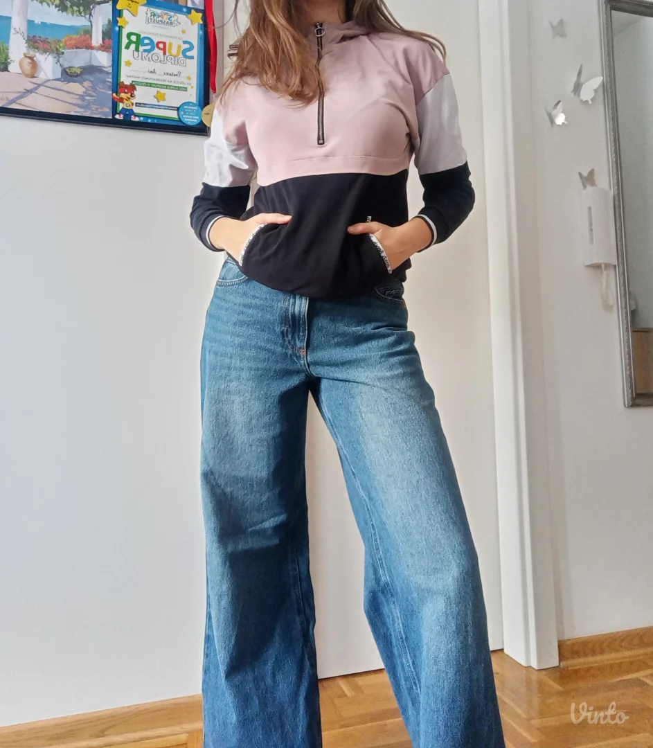 Pamučni šareni duks