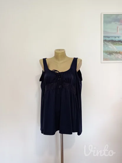 Teget bluza sa otvorenim ramenima