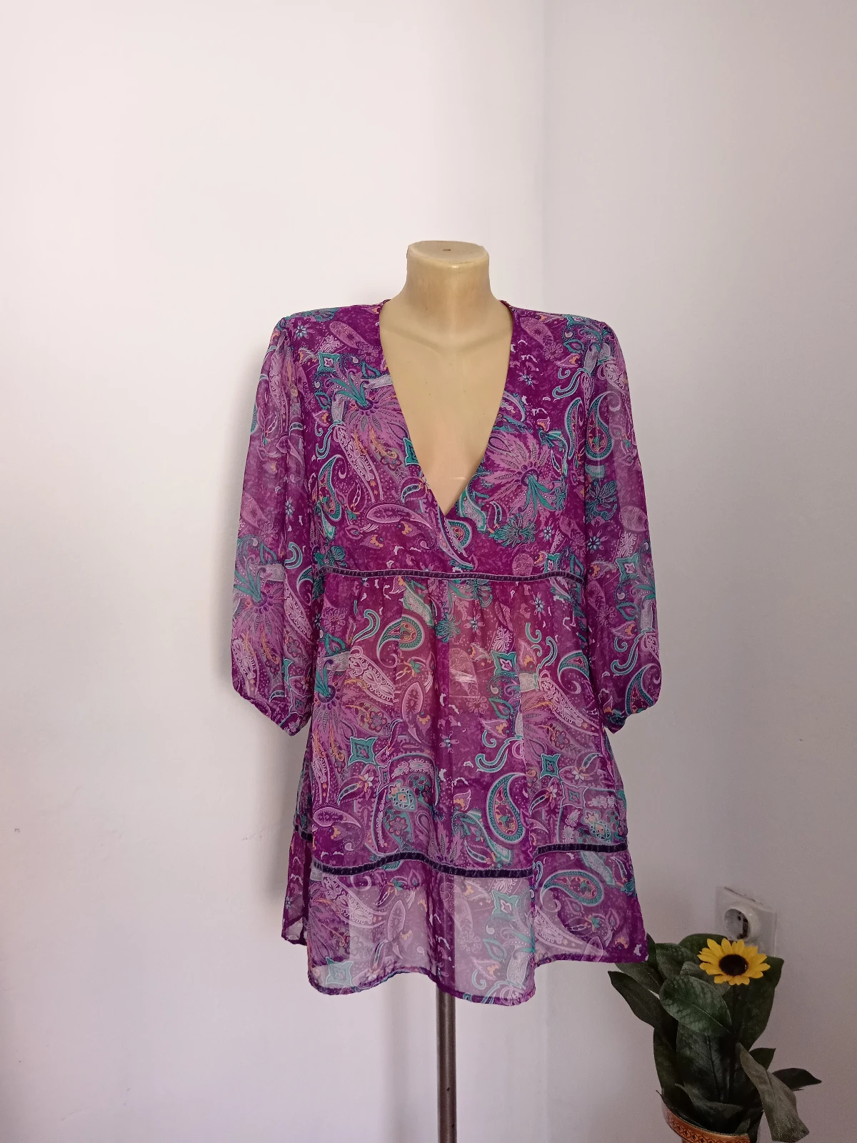 Šarena ljubičasta bluza