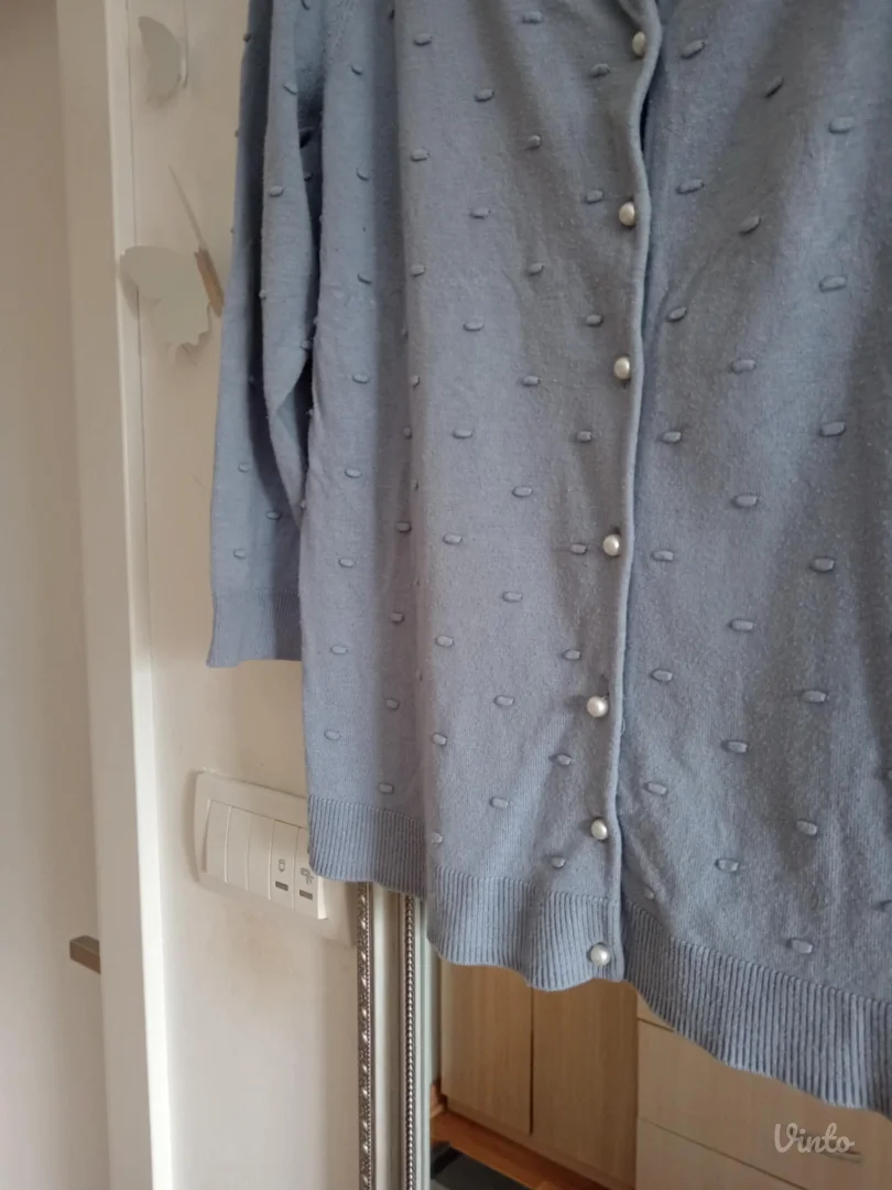 Plavi tanji džemper