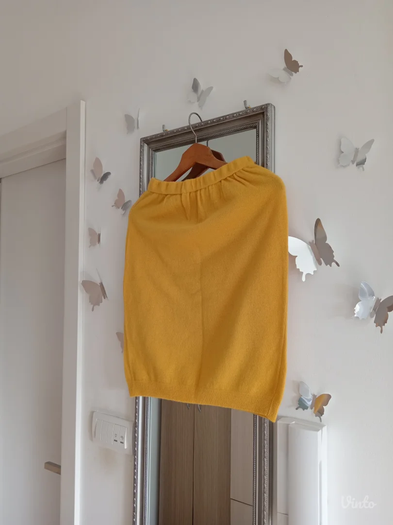 Žuta suknja za jesen zimu