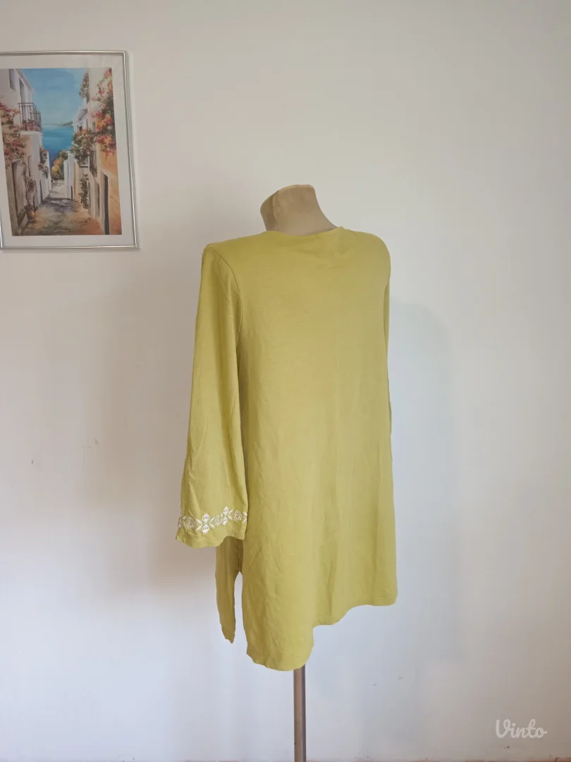 Pamučna žuta tunika