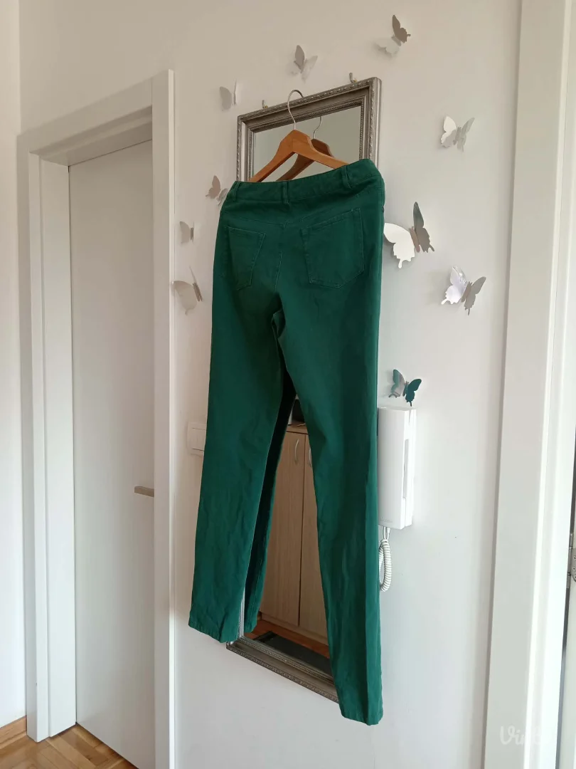 Zelene uske pantalone Jones