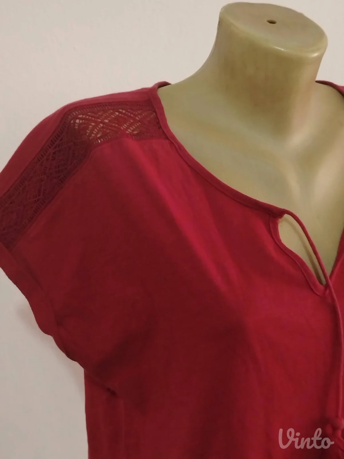 Bordo pamučna bluza