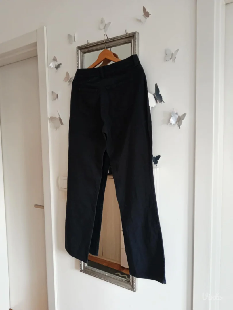 Pamučne crne farmerice