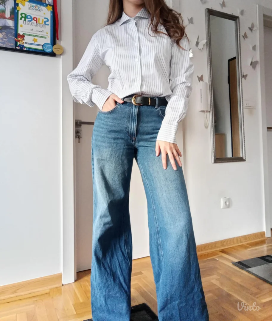 Pamučna strukirana košulja