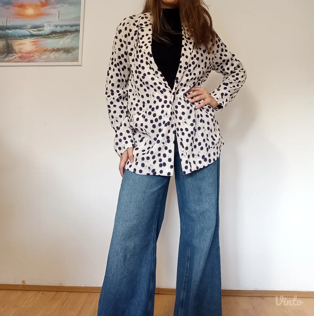 H&M šareni blejzer od viskoze