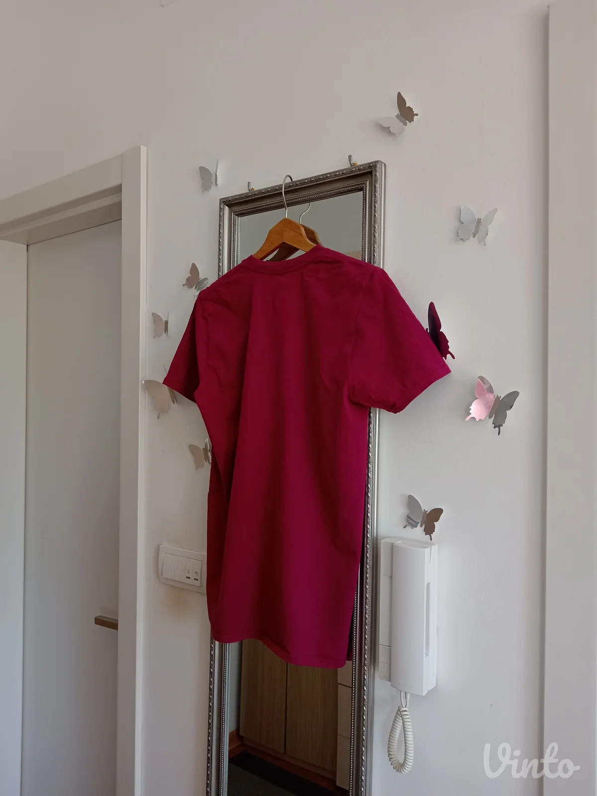 Ljubičasta pamučna majica