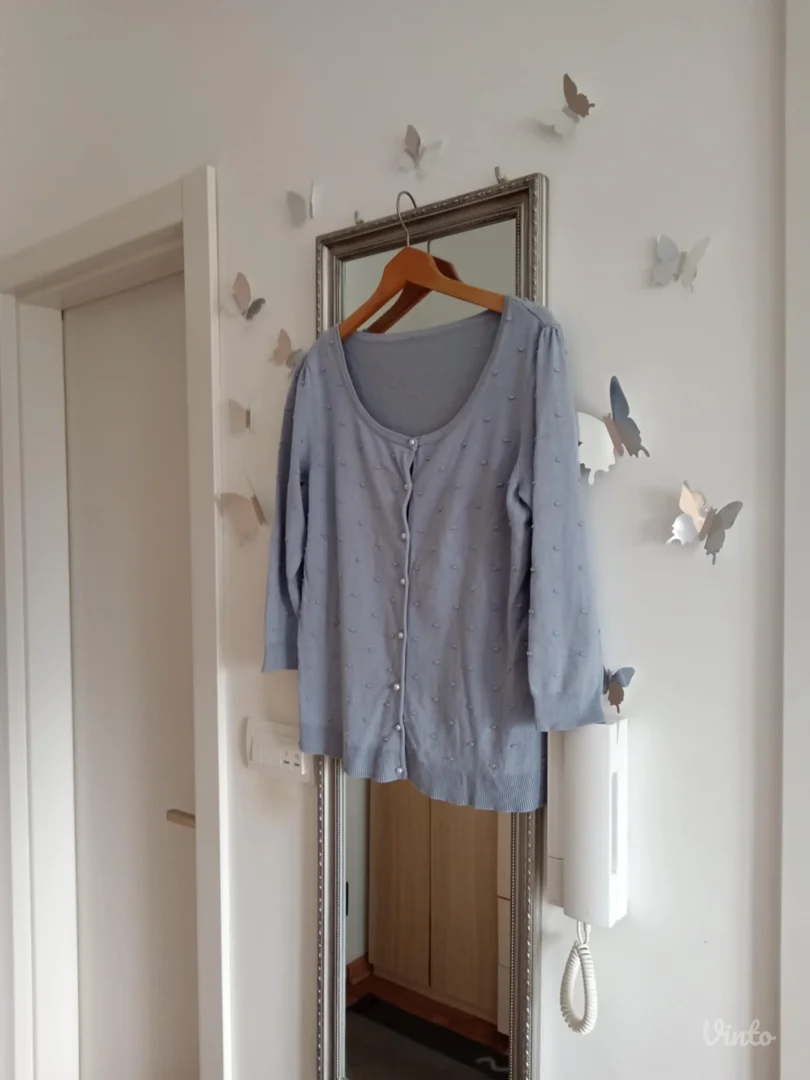 Plavi tanji džemper