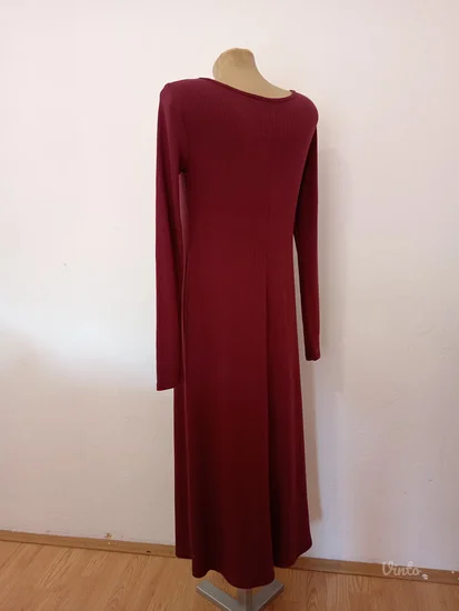 Bordo maxi haljina tegljiva