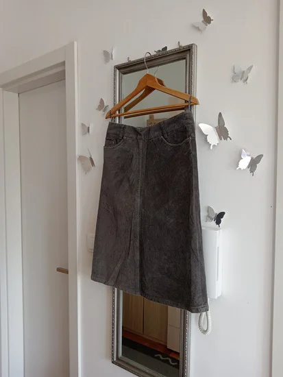 H&M 100% pamučna suknja, dubok struk