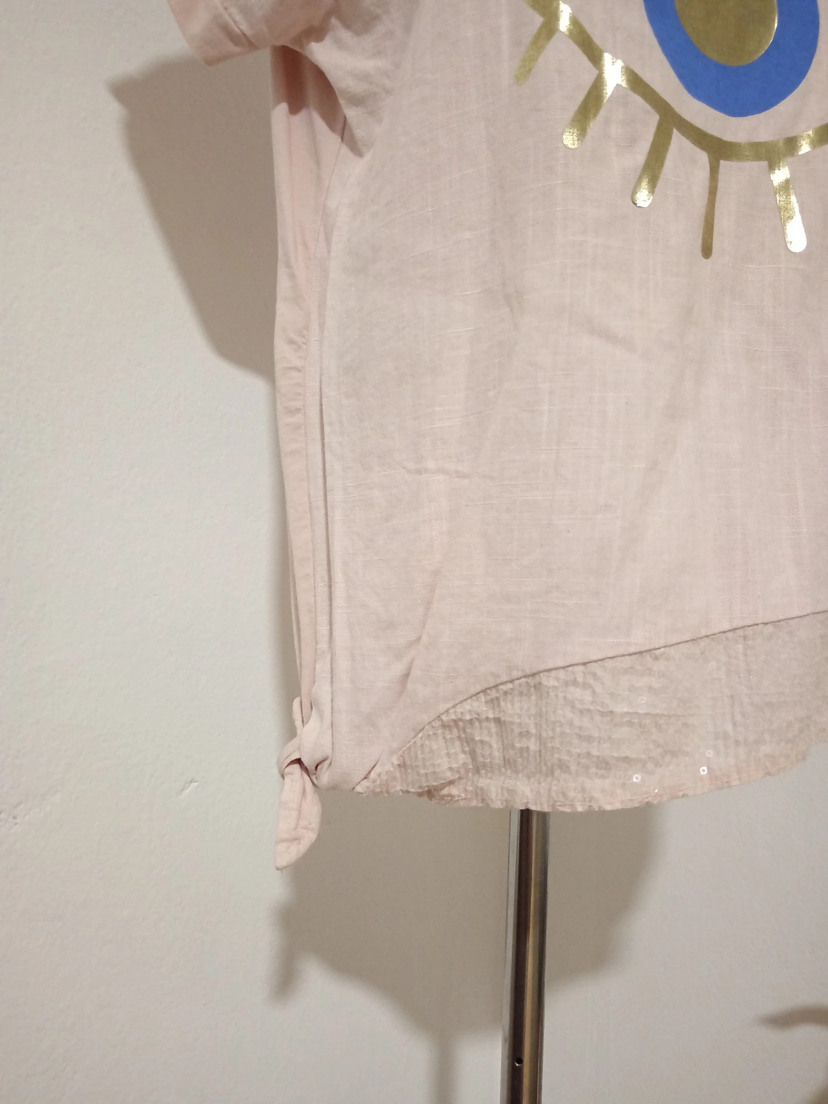 Roze bluza od viskoze i lana NOVO
