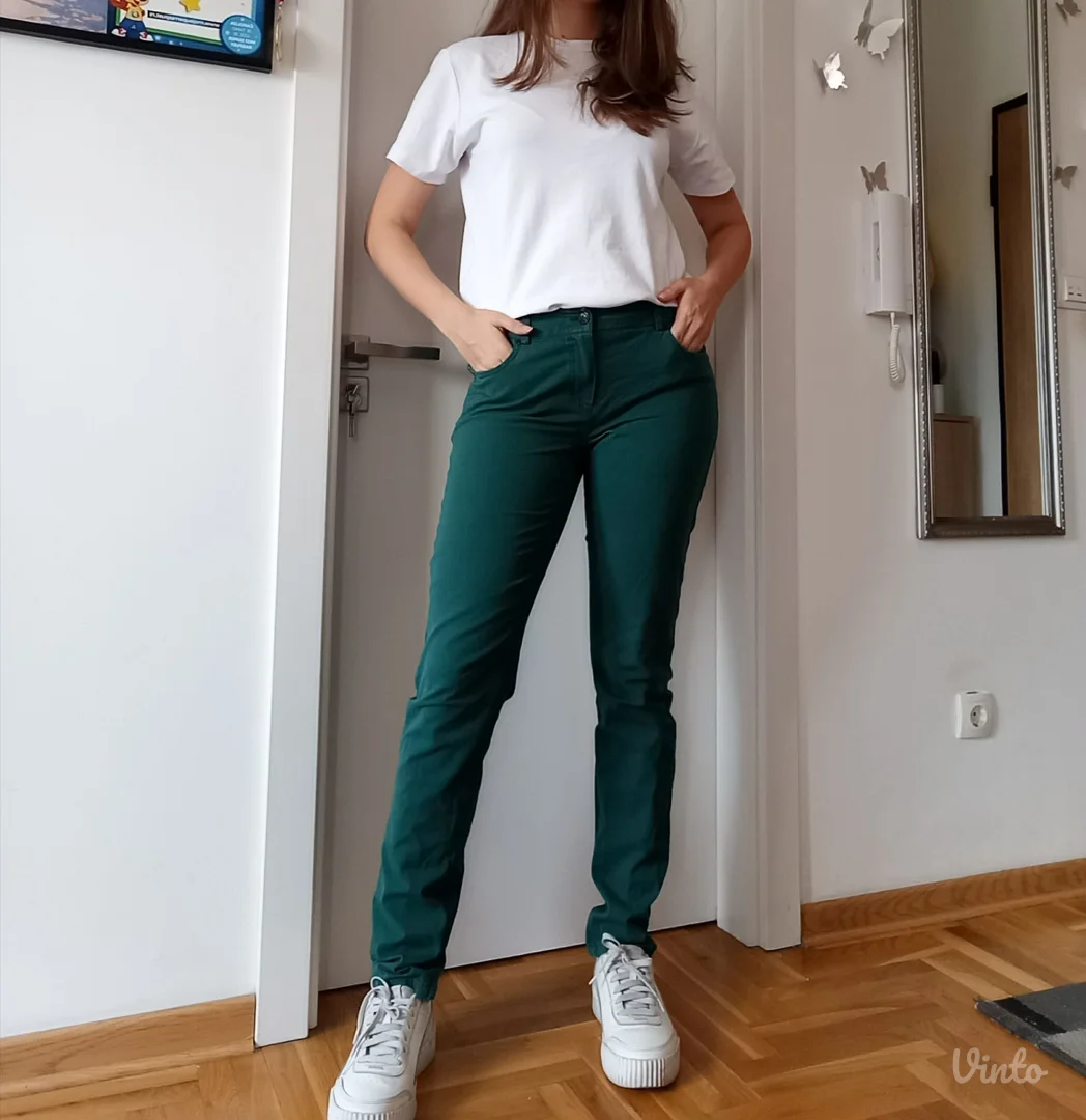 Zelene uske pantalone Jones