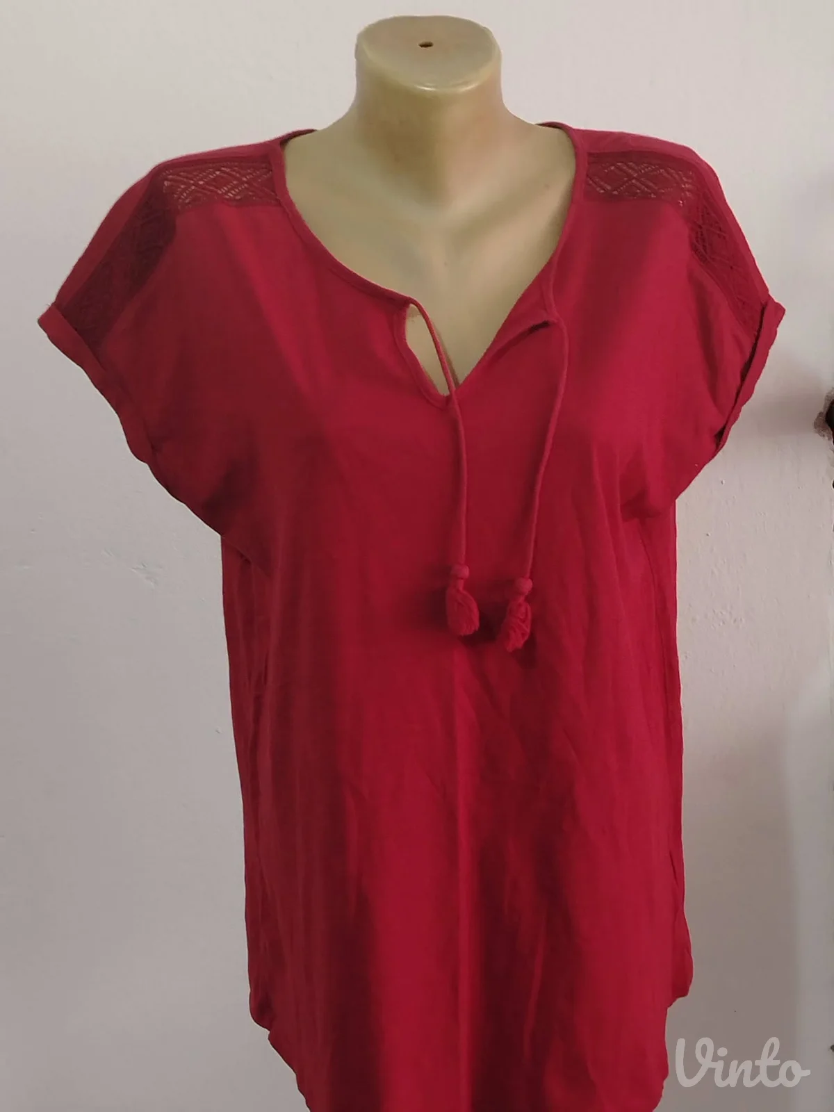 Bordo pamučna bluza