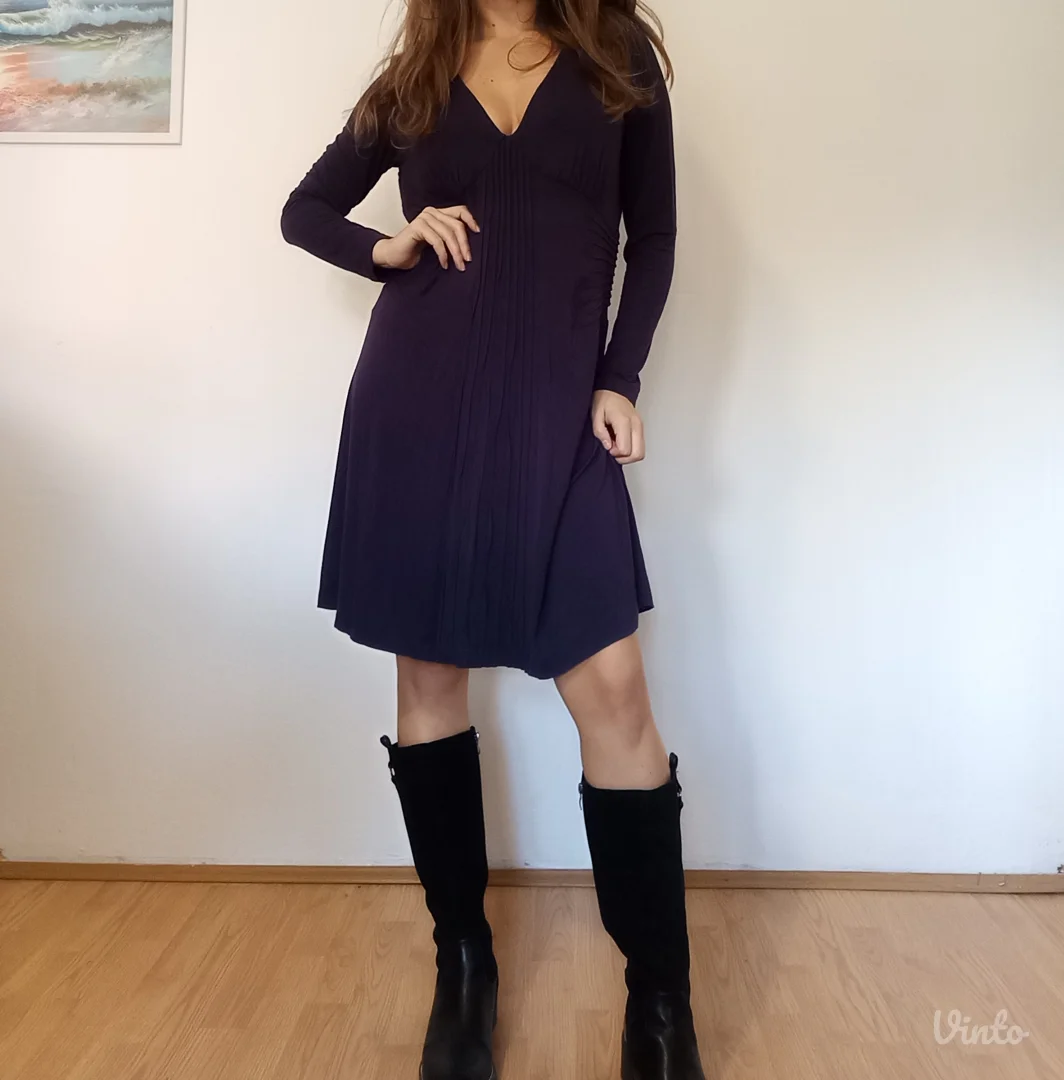 Predivna ljubičasta haljina od viskoze