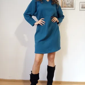 Vunena haljina mint boje