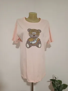 Roze pamučna bluza