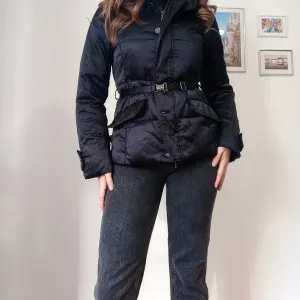 Geox crna jakna sa kaišem u struku